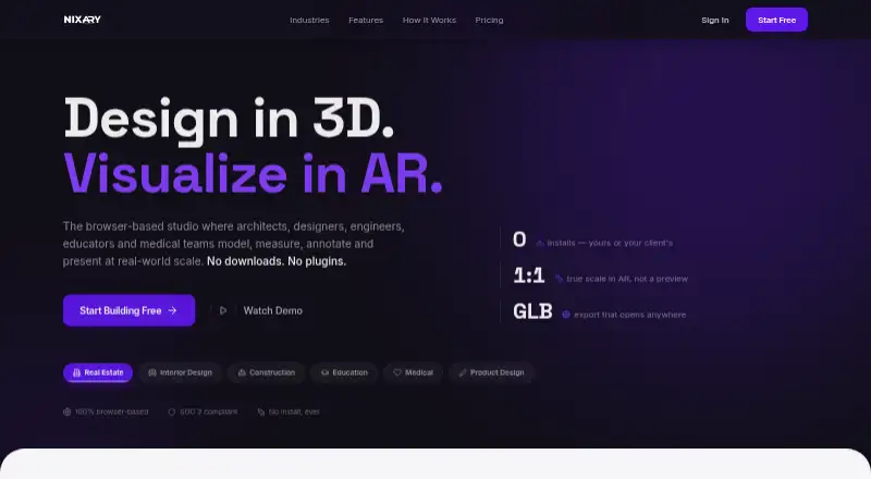 The NIXARY homepage