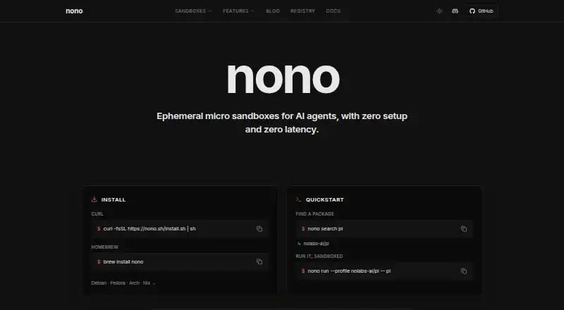The nono homepage