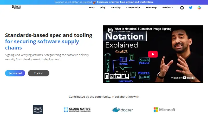 The Notation homepage