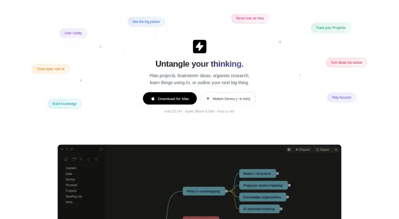 The Notemap homepage