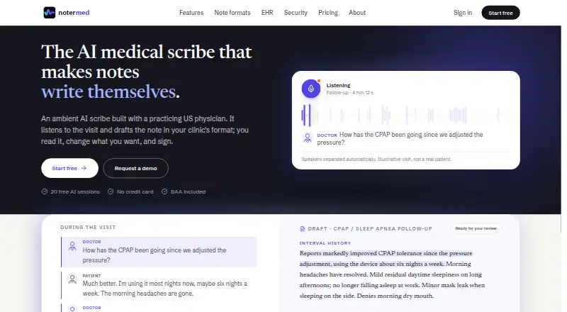 The Notermed homepage