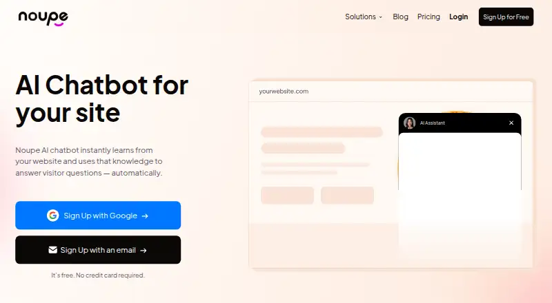The Noupe homepage
