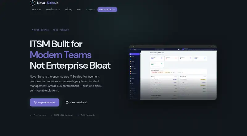 The Nova-Suite homepage