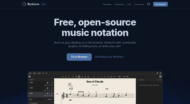 The Nubium homepage