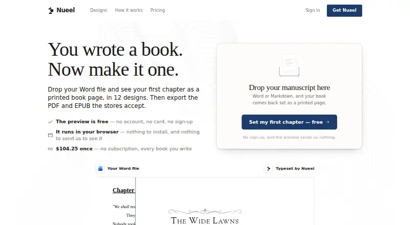 The Nueel homepage