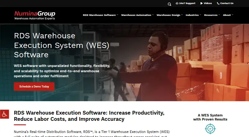 The Numina RDS homepage
