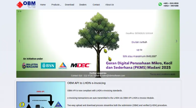 The OBM homepage
