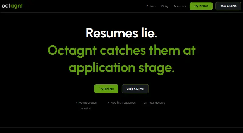 The Octagnt homepage
