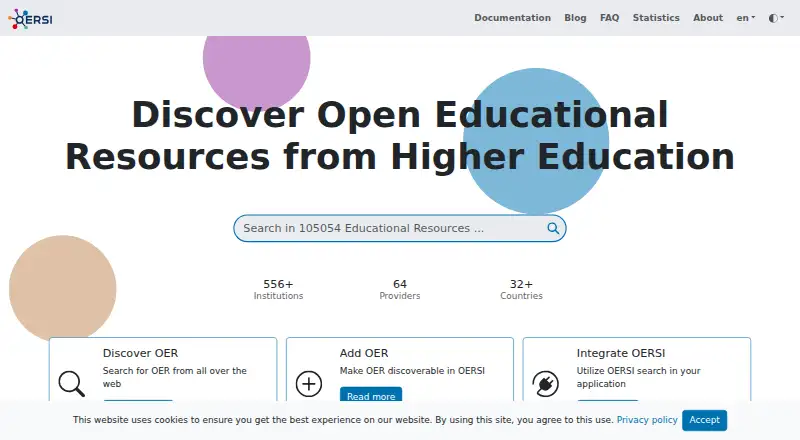 The OERSI homepage