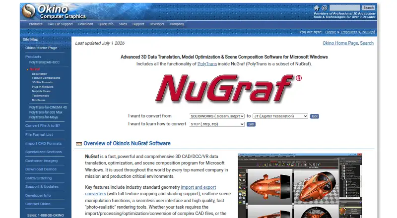 The NuGraf homepage