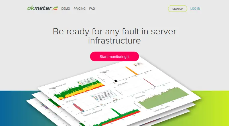 The Okmeter homepage