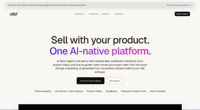 The Olto homepage