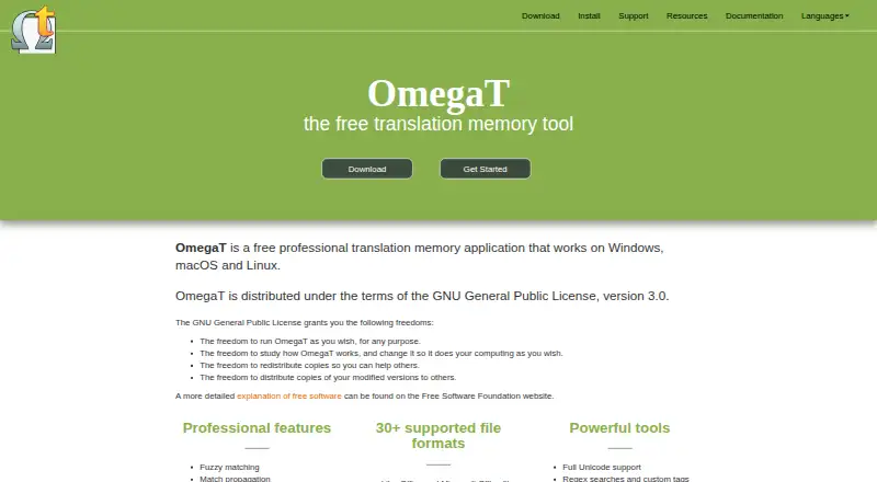The OmegaT homepage
