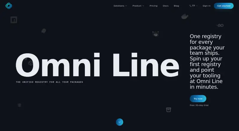 The Omni Line Multipurpose Artifact Registry homepage
