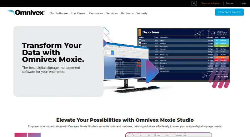 The Omnivex Moxie homepage