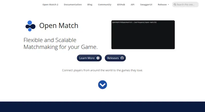 The Open Match homepage