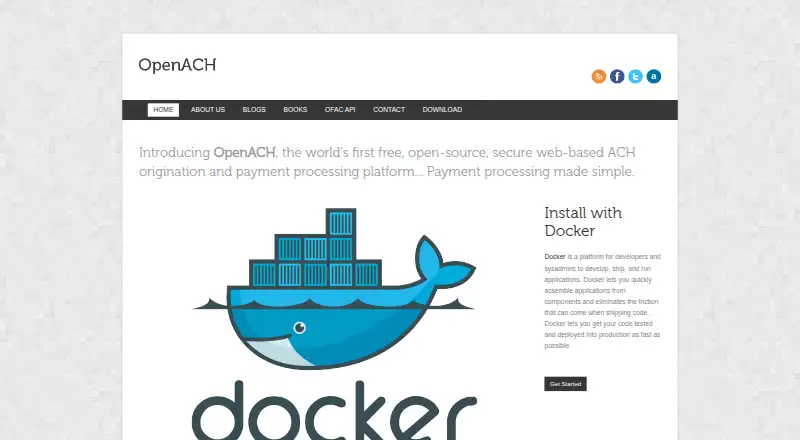 The OpenACH homepage