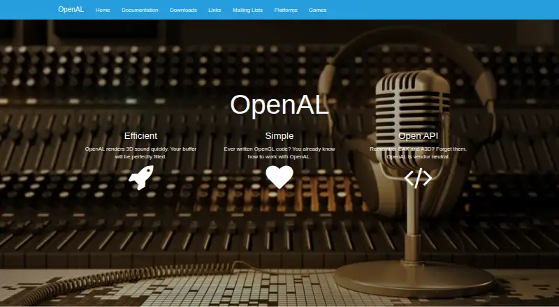 The OpenAL homepage