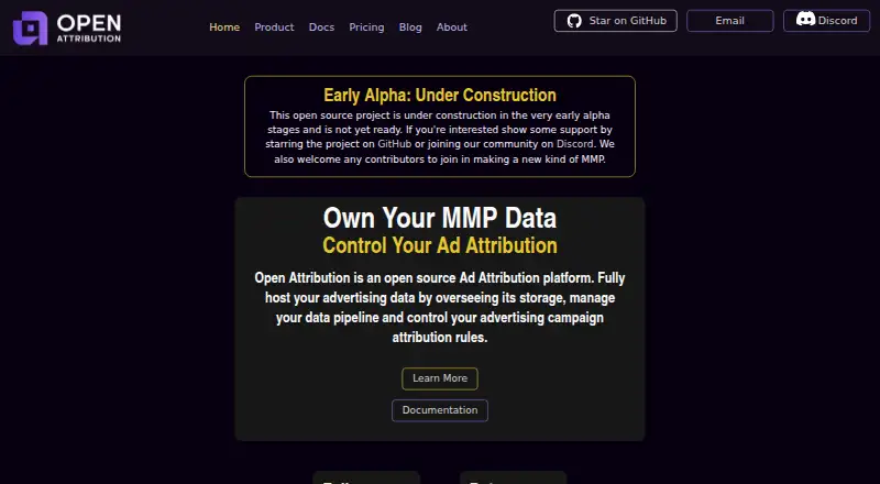 The Open Attribution homepage