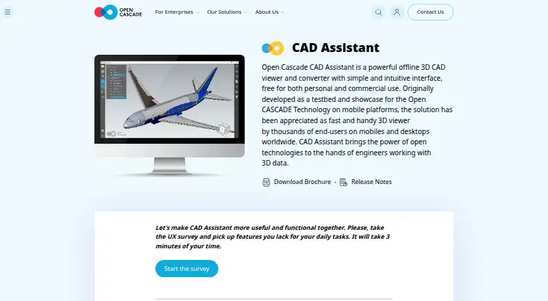 The CAD Assistant homepage