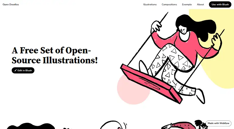 The Open Doodles homepage
