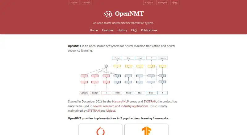 The OpenNMT homepage