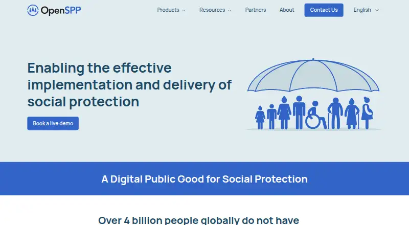 The OpenSPP SP-MIS homepage