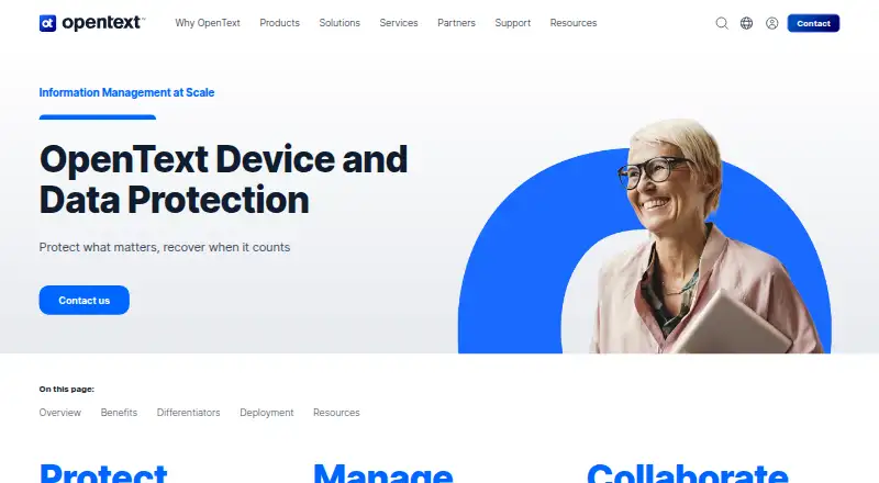 The OpenText Brava! homepage