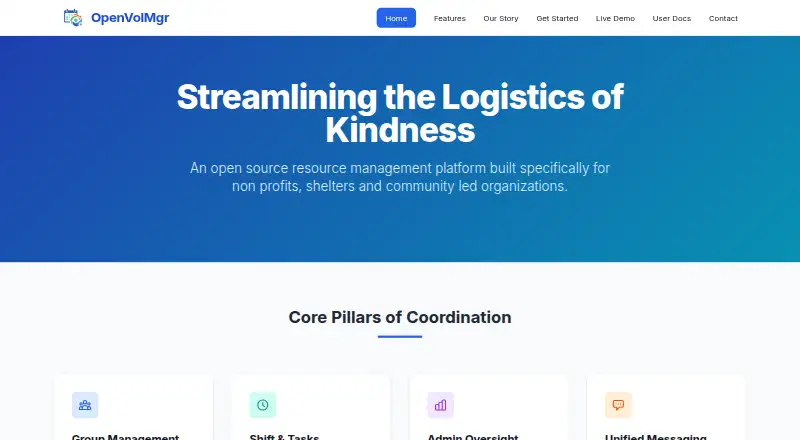 The OpenVolMgr homepage