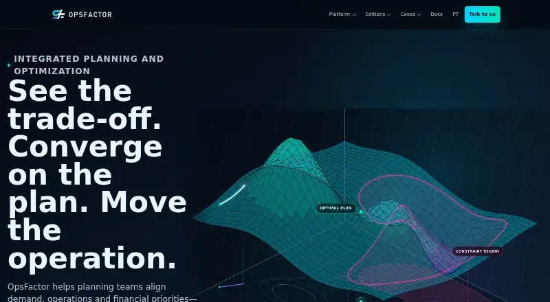 The OpsFactor homepage