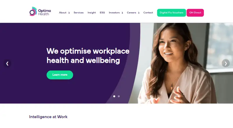 The Optima Health EAP homepage