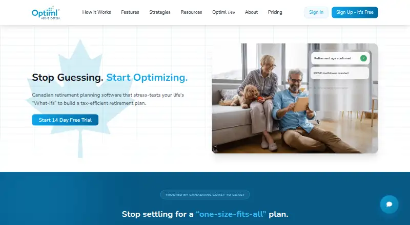 The Optiml homepage