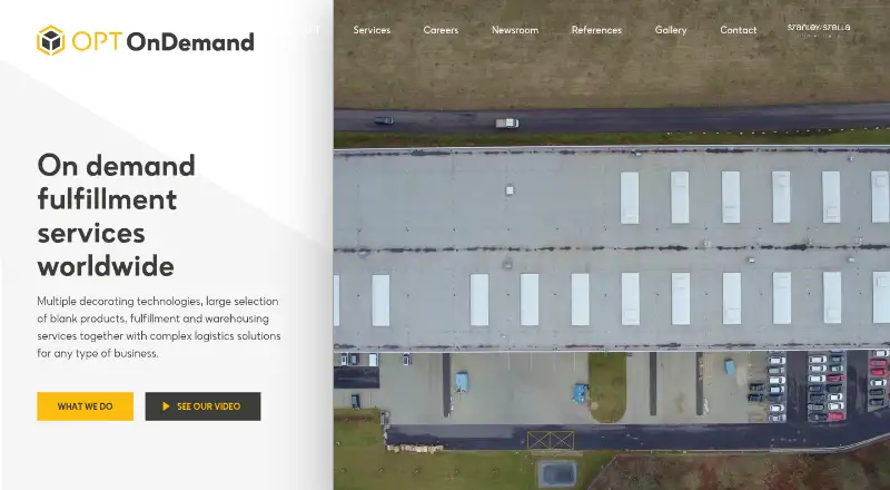 The OPT OnDemand homepage