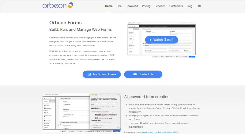 The Orbeon Forms homepage