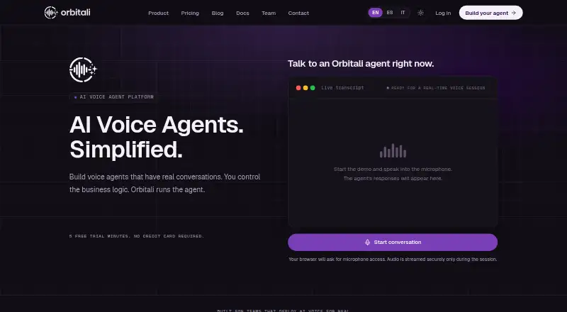 The Orbitali homepage