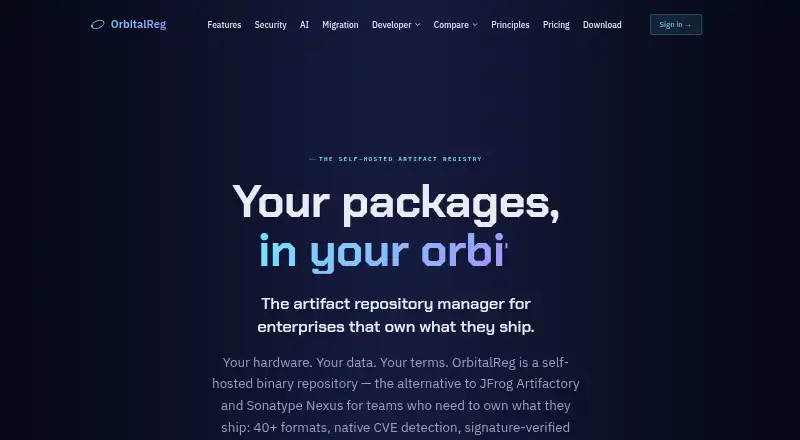 The OrbitalReg homepage