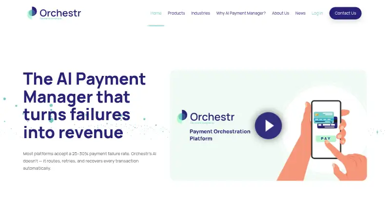 The Orchestr homepage