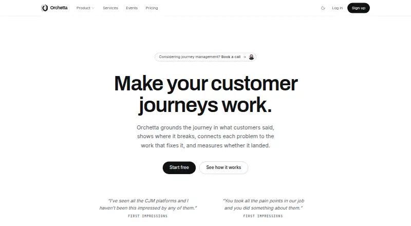 The Orchetta homepage