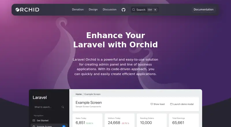 The Orchid homepage