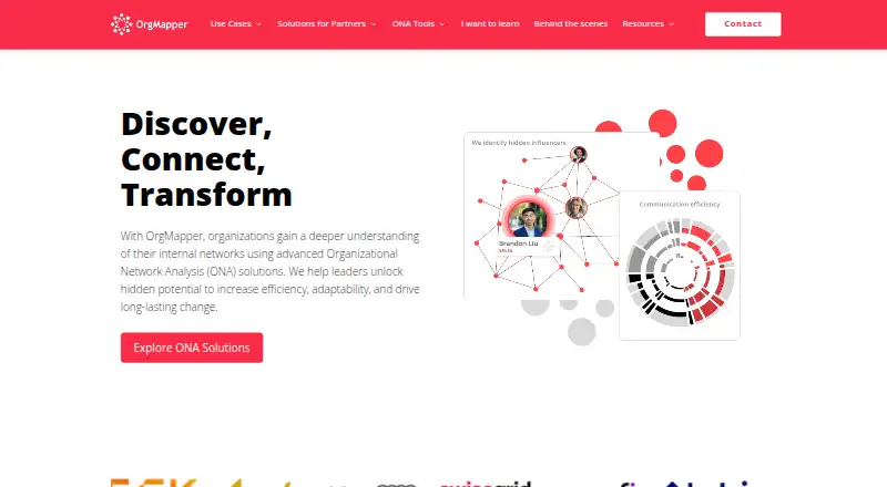 The OrgMapper homepage