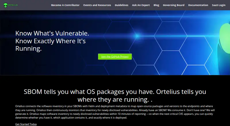 The Ortelius homepage