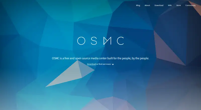 The OSMC homepage