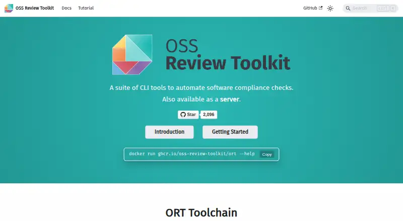 The OSS Review Toolkit homepage