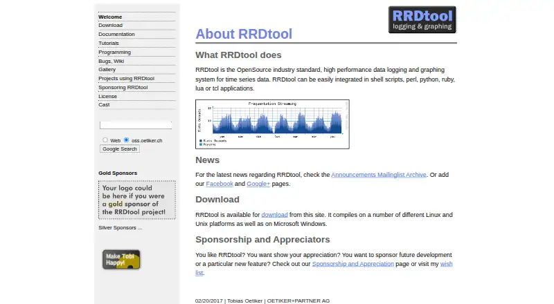 The RRDtool homepage