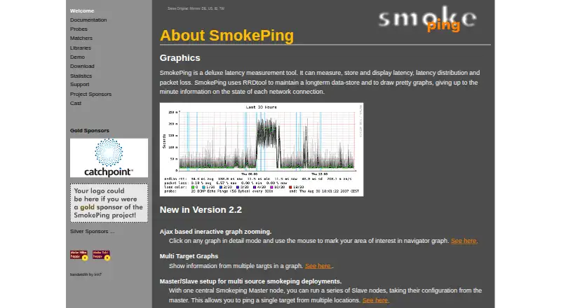 The SmokePing homepage