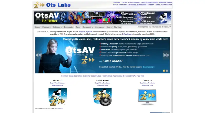 The OtsAV DJ homepage