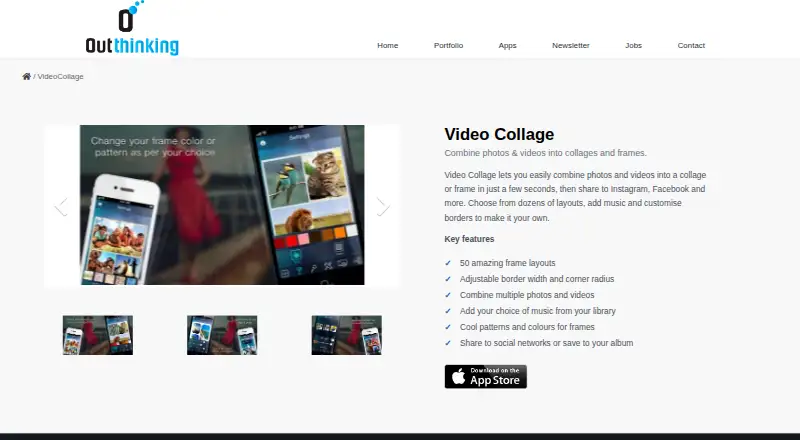 The Video Collage Maker & Editor homepage