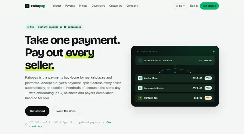 The Pabopay homepage