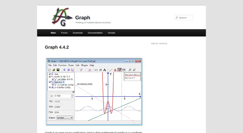 The Graph homepage