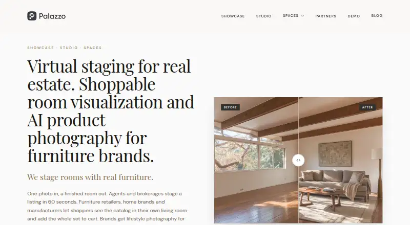 The Palazzo homepage